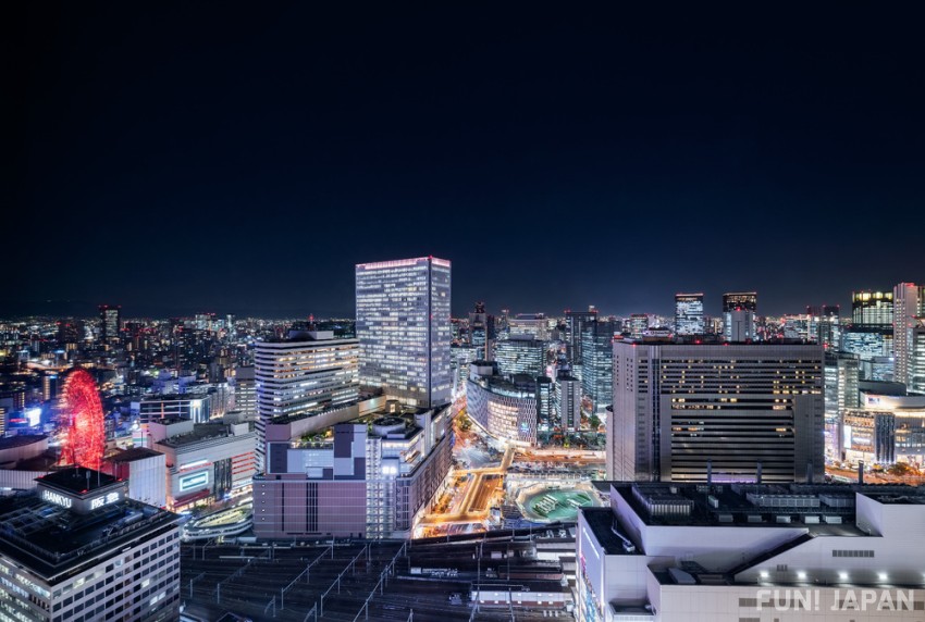「ホテル阪急レスパイア大阪」部屋からの景色
