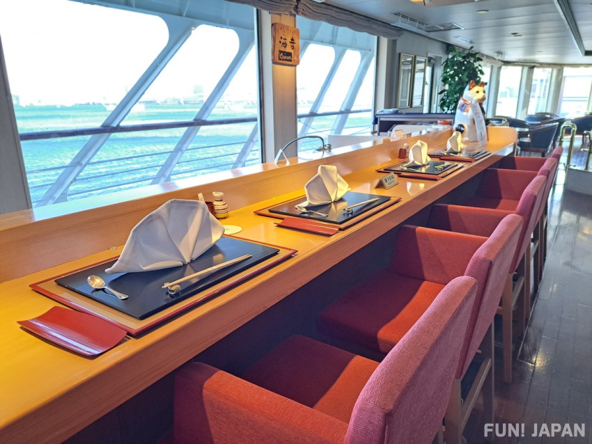 Kapal Pesiar Teluk Tokyo Restoran Sushi 'Kanon Kaion'