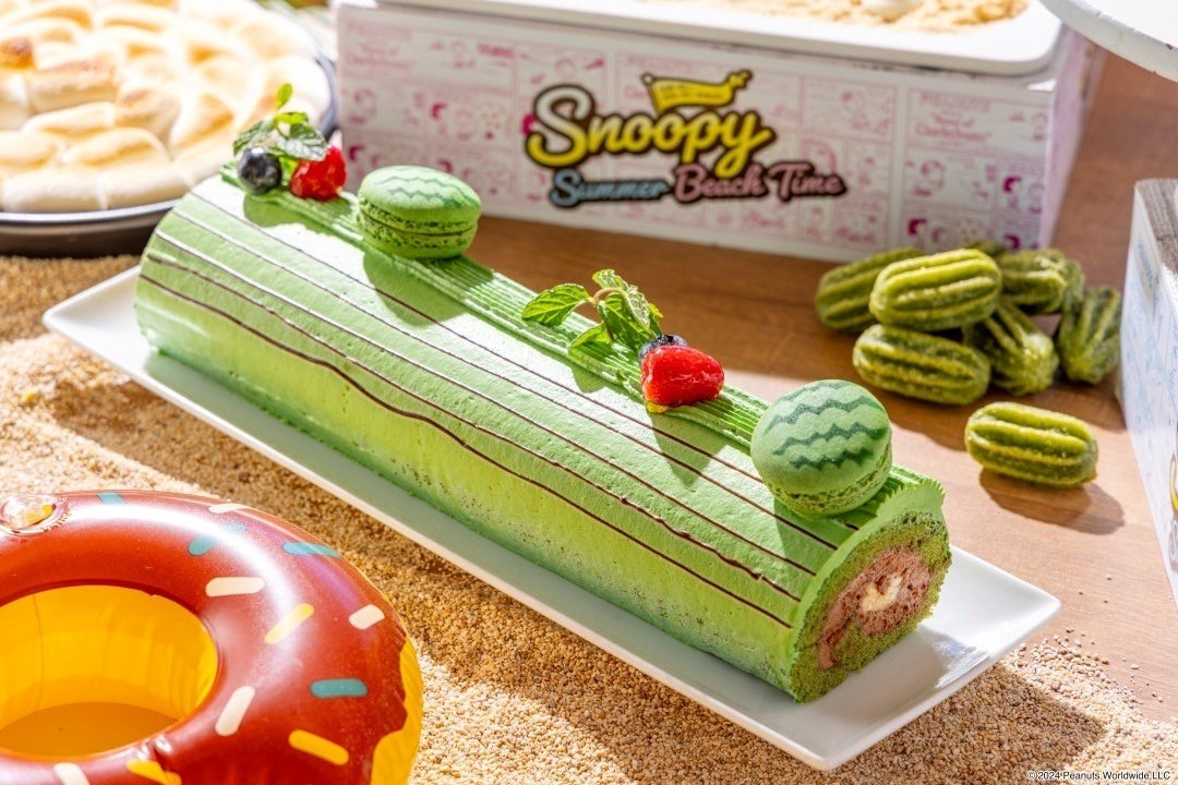 เค้กม้วนที่ Hilton Nagoya Snoopy Sweets Buffet