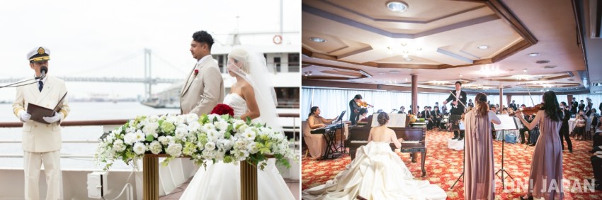 シンフォニー東京湾クルーズ船・モデルナ号 海上結婚式