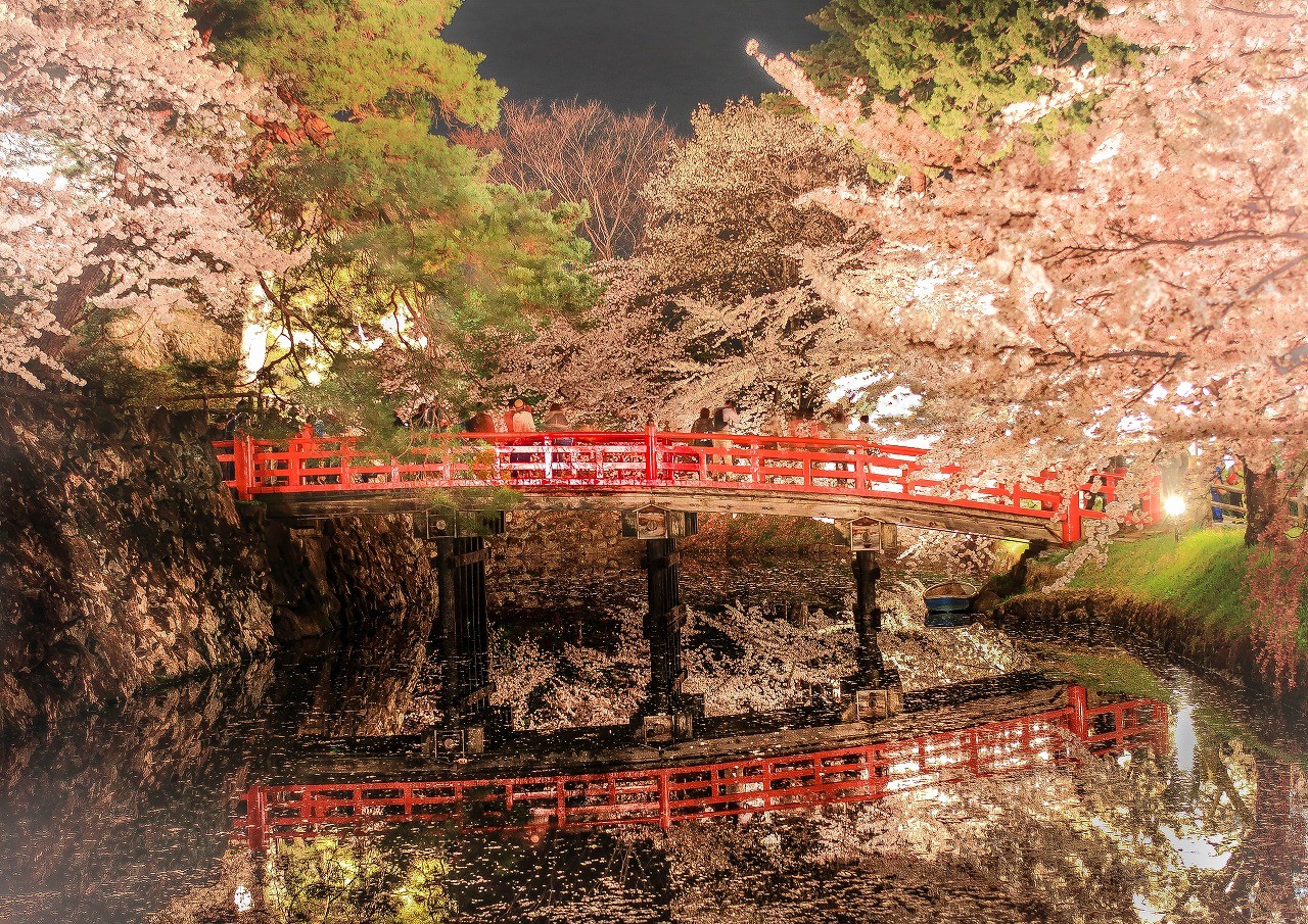 【青森】弘前公園 日本全国にある、城と桜が一緒に見られる名所
