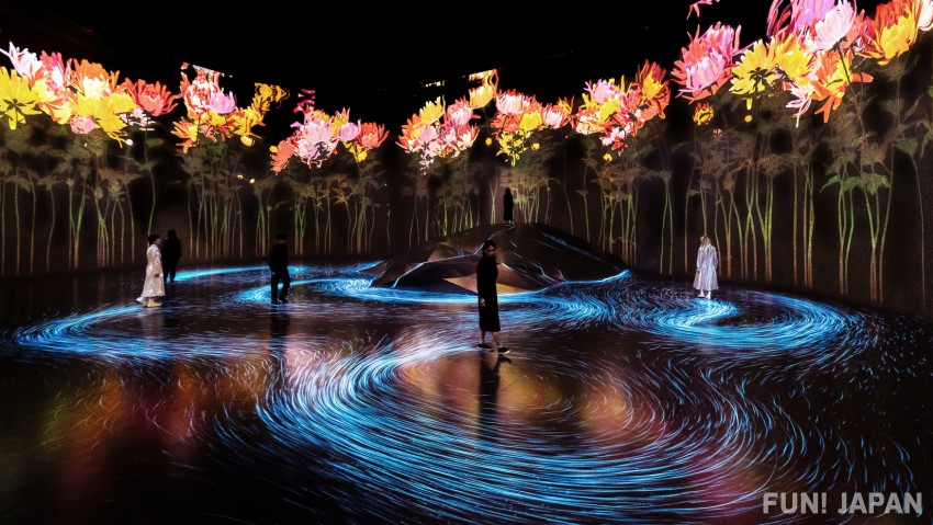 Azabudai Hills Mori Building Digital Art Museum Moving Creates Vortices and Vortices Create Movement