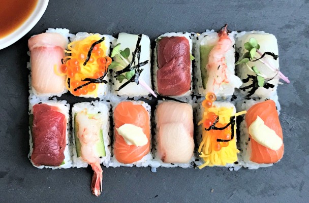 How to Make Sushi in an Ice Cube Tray
