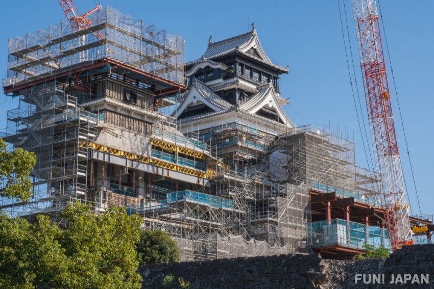 Kumamoto Castle Restoration Work Tower
