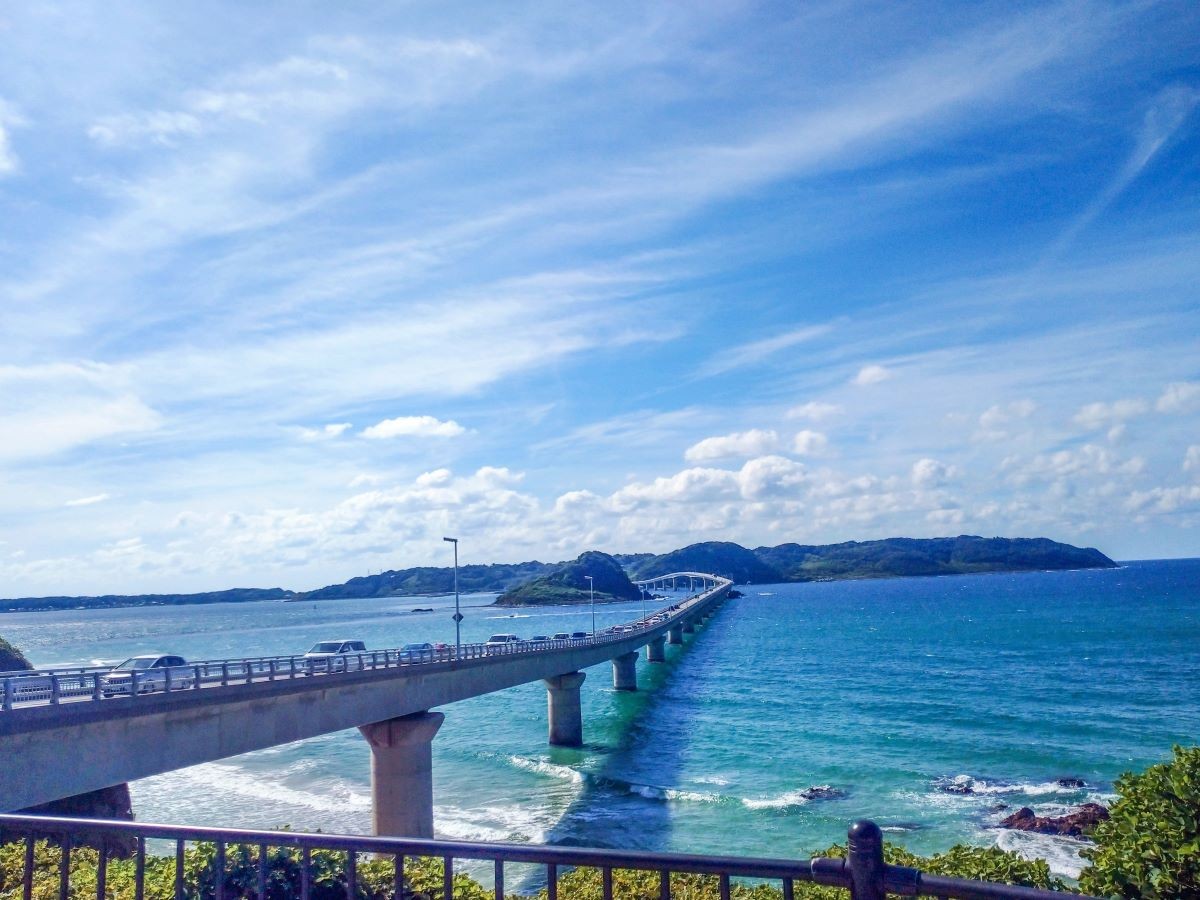 Tsunojima Bridge in Yamaguchi