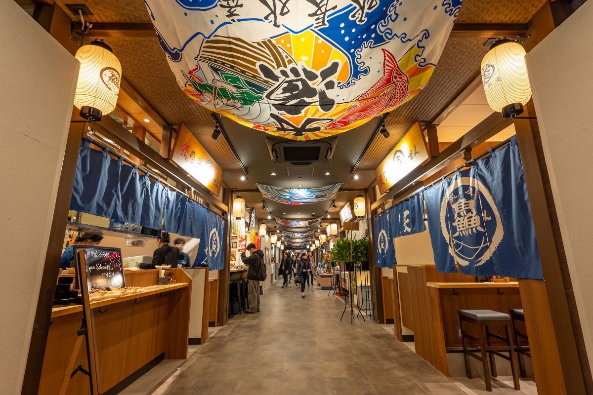 ตลาดหน้า Edo นอกสถานที่ Toyosu Senkakubanrai Toyosu