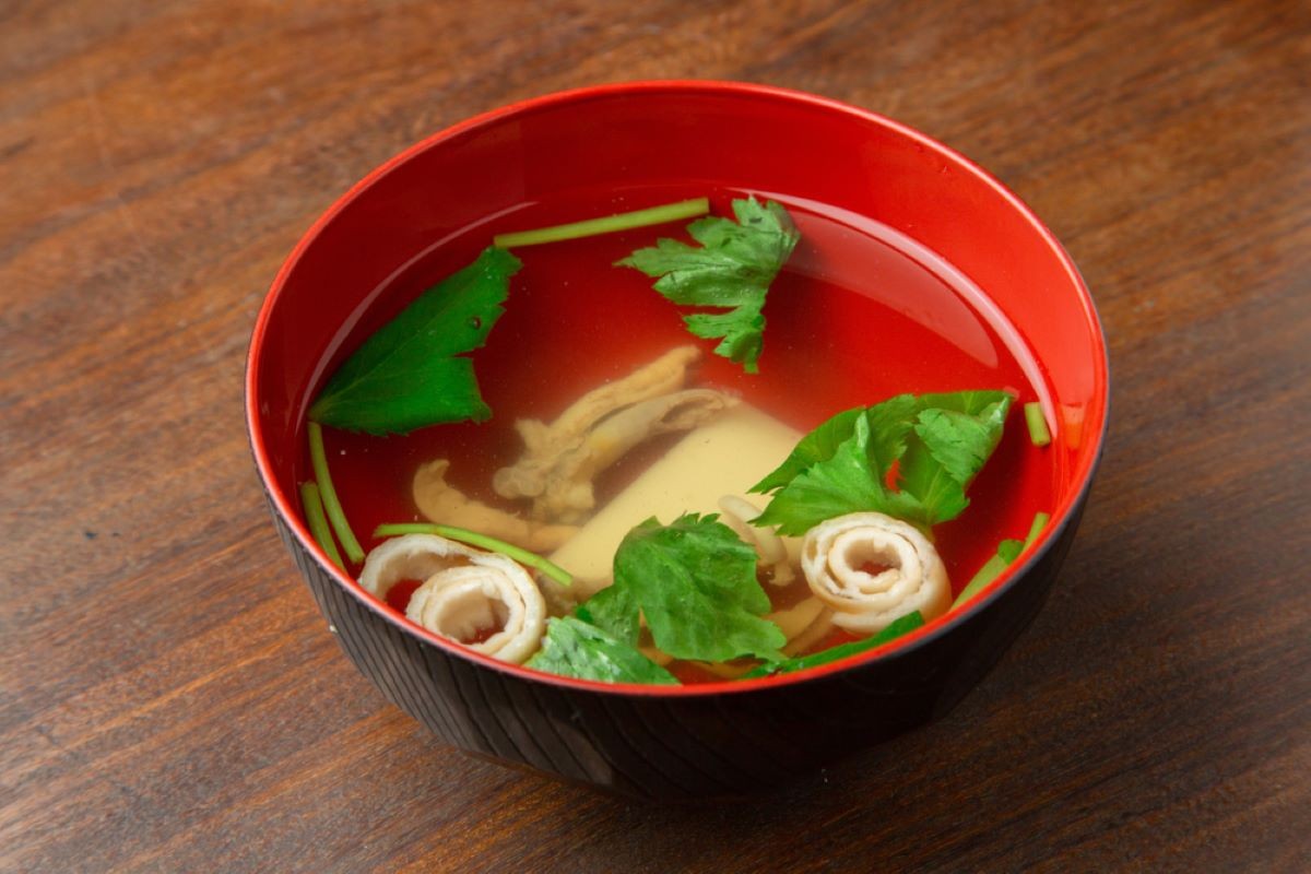 Eel liver soup Japanese cuisine