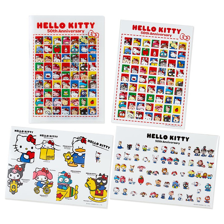 Set Stiker dengan File Hello Kitty 50th Anniversary